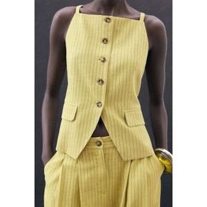 Mango - Gilet - Geel