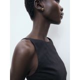 Mango linnen jurk zwart