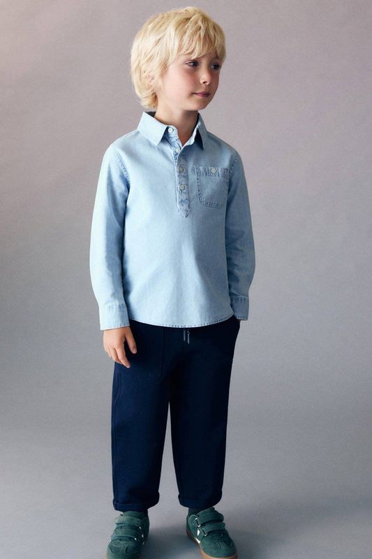 Mango Kids - Overhemd - 100% Katoen - Lange Mouwen - Klassieke Kraag