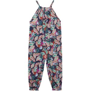 Werkoverall - Bloemenprint - Katoen - Mouwloos - Lange Lengte