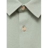 Mango Kids - Overhemd - Groen - Lange Mouwen - 100% Katoen