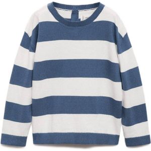 MANGO KIDS - SAMMY - Trui - Saffier/Wit - Lange Mouw