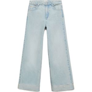 Mango - Jeans - Wide Leg - Katoen - Gerafelde Details - 5-Pockets