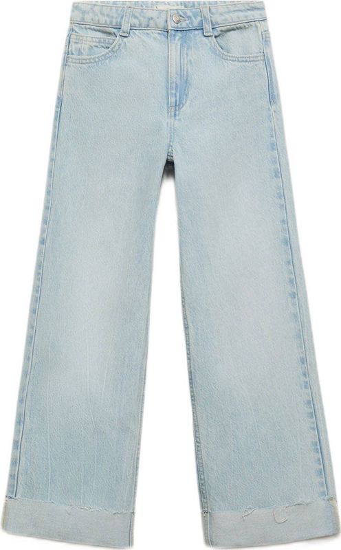 Mango - Jeans - Wide Leg - Katoen - Gerafelde Details - 5-Pockets