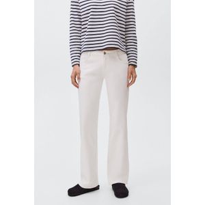 MANGO TEEN - Low Waist Straight Leg Jeans - Wit