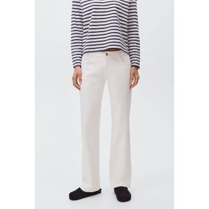 MANGO TEEN - Low Waist Straight Leg Jeans - Wit