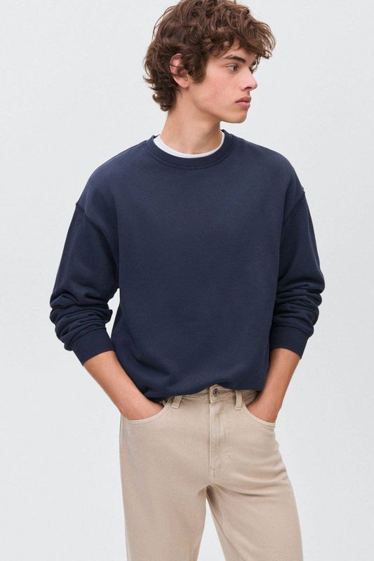 MANGO TEEN - Sweater - 100% Katoen - Lange Mouwen - Ronde Hals