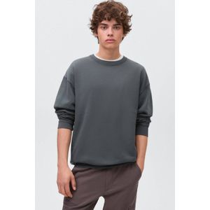 MANGO TEEN - Sweater - Antraciet - Lange Mouwen - Ronde Hals