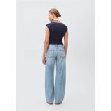MANGO TEEN - Wide Leg Jeans - Lichtblauw - Low Waist