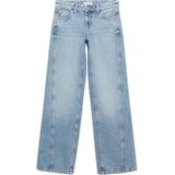 MANGO TEEN - Wide Leg Jeans - Lichtblauw - Low Waist