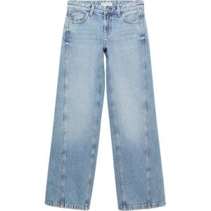 MANGO TEEN - Wide Leg Jeans - Lichtblauw - Low Waist