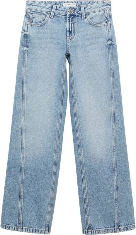 MANGO TEEN - Wide Leg Jeans - Lichtblauw - Low Waist
