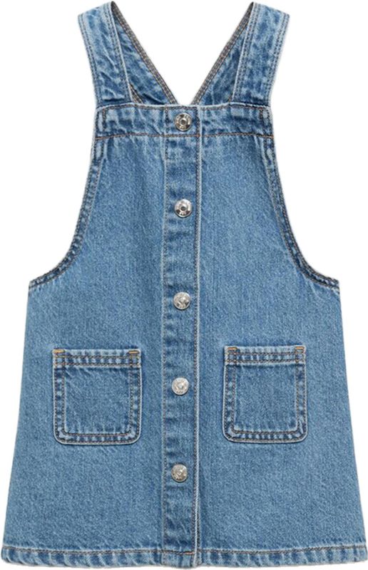 Mango - Spijkerjurk - Medium Blue Denim - Mouwloos - 100% Katoen