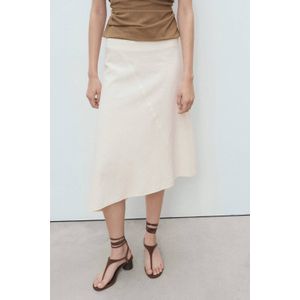 Mango - Midi Rok - Ecru