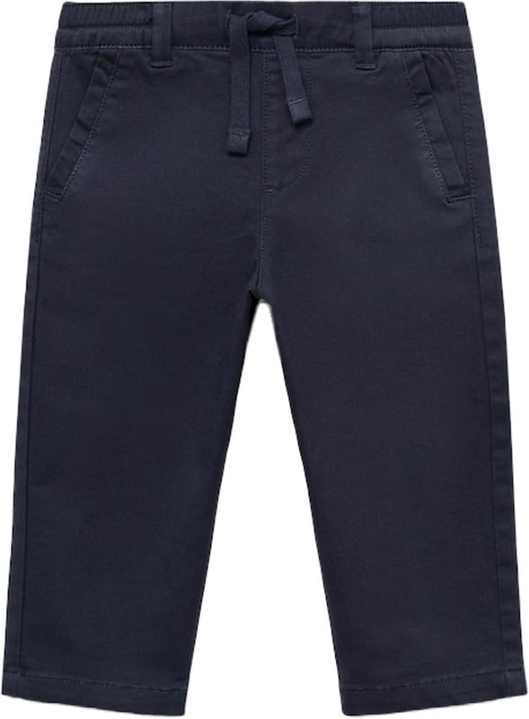 Mango - Ribbroeken - Katoen - Regular Waist - Met Elastische Tailleband