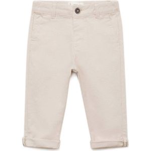 Mango Kids - Regular Casual Broek - Wit
