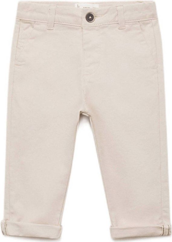 Mango - Kids - Casual Broek - Wit - Regular Fit
