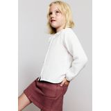 Mango Kids - Blouse - Wit - Broderie