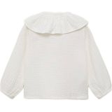 Mango Kids - Blouse - Wit - Broderie