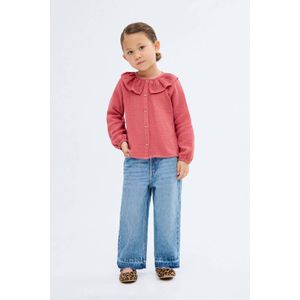 Mango - Blouse - 100% Katoen - Peter Pan-kraag - Broderie Details