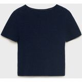Mango Kids - T-shirt - Diepblauw