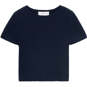 Mango Kids - T-shirt - Diepblauw