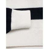 MANGO KIDS - SABRINA - Gebreide Trui - Zwart / Offwhite - Lange Mouw