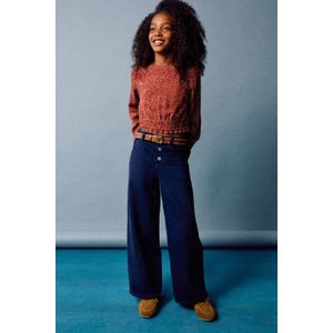 Mango Kids - Wide Leg Casual Broek - Donkerblauw