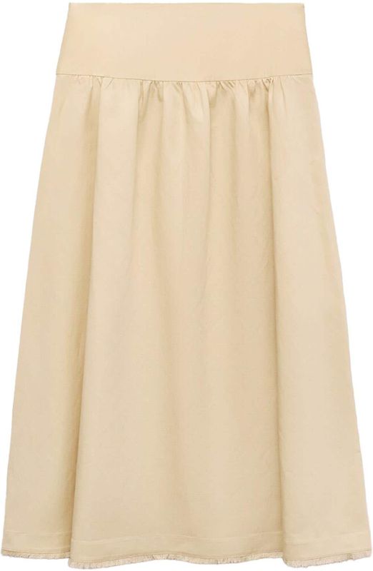 MANGO - Finoa - Rok - Lichtgeel - 7/8 lengte