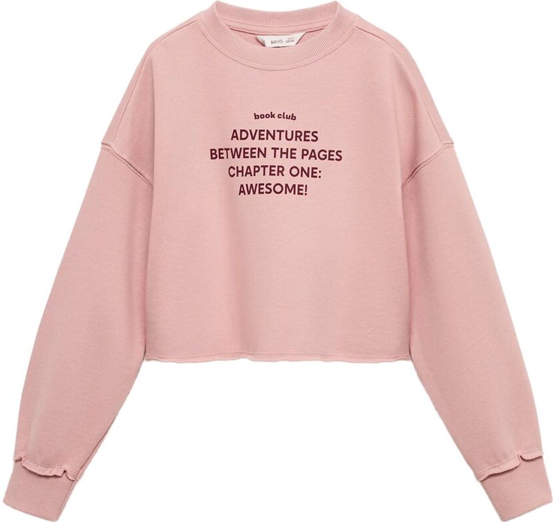 MANGO KIDS - CHAPTER - Sweatshirt - Rosa - Lange Mouw