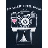 MANGO KIDS - FOTO - Sweatshirt - Navy - Rosa - Wit