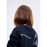 MANGO KIDS - FOTO - Sweatshirt - Navy - Rosa - Wit