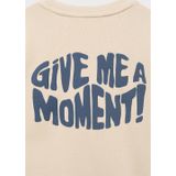 Mango - Sweater - Beige - 100% Katoen - Lange Mouwen