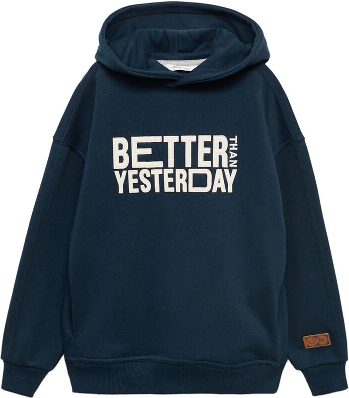MANGO KIDS - BETTER - Sweatshirt - Ivoor/Navy