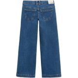 Mango - Wide Leg Jeans - Medium Blue Denim