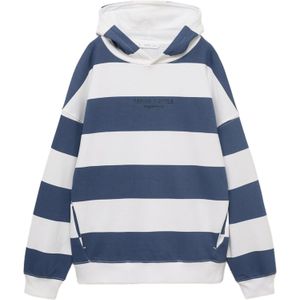 MANGO KIDS - STRIPHO - Sweatshirt - Marine - Zwart - Wit