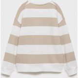 MANGO KIDS - STRIBLO - Sweatshirt - Beige / Zwart / Wit