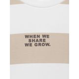 MANGO KIDS - STRIBLO - Sweatshirt - Beige / Zwart / Wit