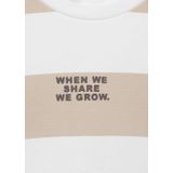 MANGO KIDS - STRIBLO - Sweatshirt - Beige / Zwart / Wit