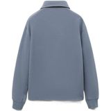 Mango - Kids - Polo - Middenblauw - Lange Mouwen