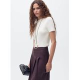 MANGO - CAMEL - Trui - Wit - Gebreide truien