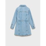 Mango - Jerseyjurk - Denim Look - Lange Mouwen - Katoen