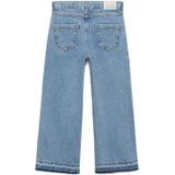 Mango Kids - Jeans - Blauw - 100% Katoen - Wijde Pijpen