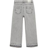 Mango - Wide Leg Jeans - Grijs - 100% Katoen