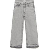 Mango - Wide Leg Jeans - Grijs - 100% Katoen