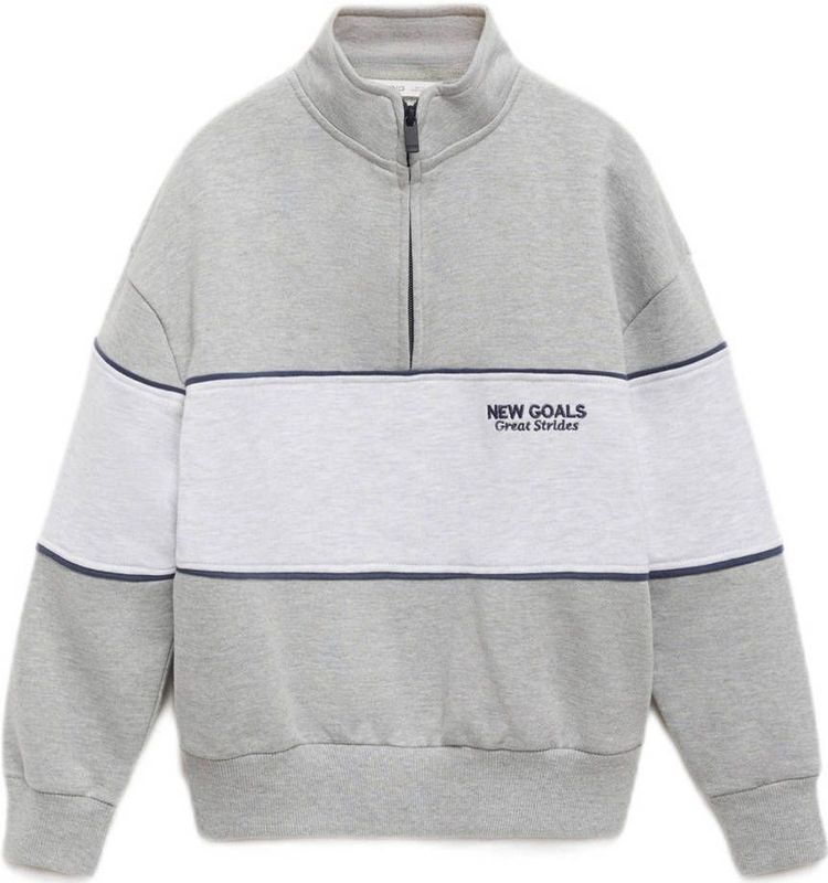 Mango Kids - Sweater - Grijs