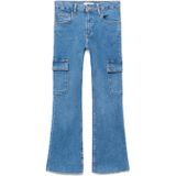 Mango - Flared Jeans - Medium Blue Denim