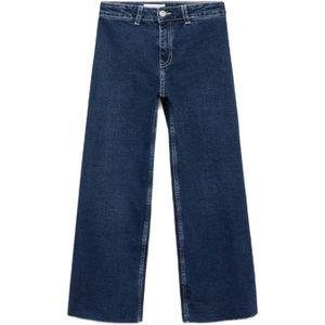 Mango Kids - Wide Leg Jeans - Stretchdenim - Blauw
