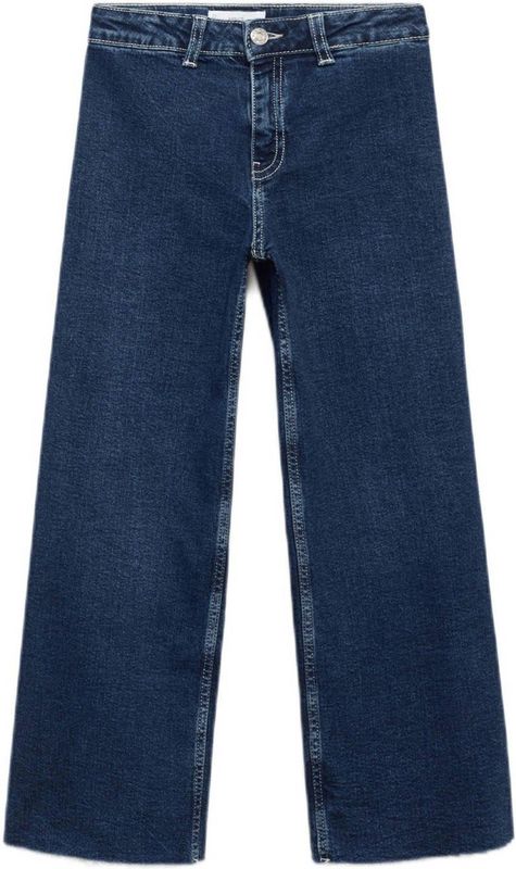 Mango Kids - Wide Leg Jeans - Stretchdenim - Blauw