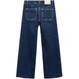 Mango Kids - Jeans - Wide Leg - Stretchdenim - Gerafeld Detail